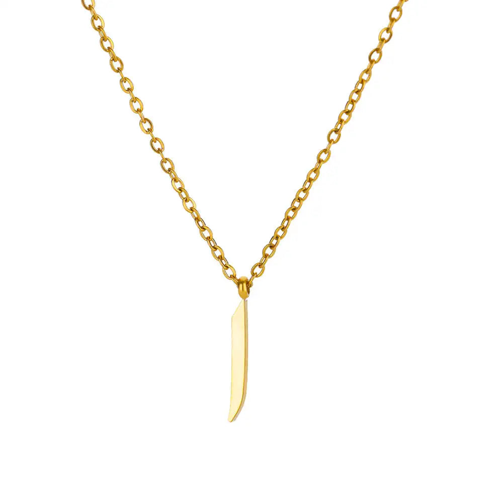 Arabic Alphabet Necklace For Women Fashion Simple Stainless Steel Letter Name Choker Necklace Lucky Amulet Muslim Female Jewelry