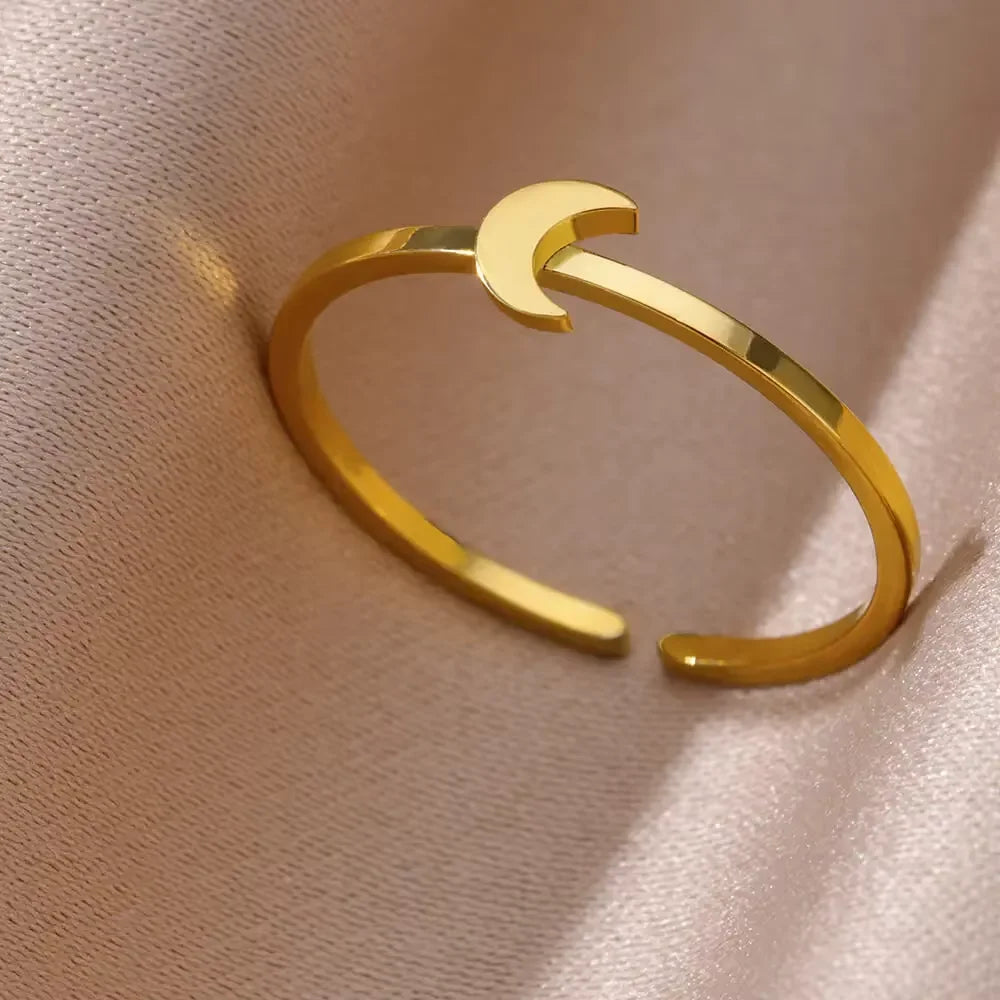 Arabic Islamic Muslim Allah Rings For Women Men Stainless Steel Gold Color Islam Religious Amulet Adjustable Ring Jewelry Gift