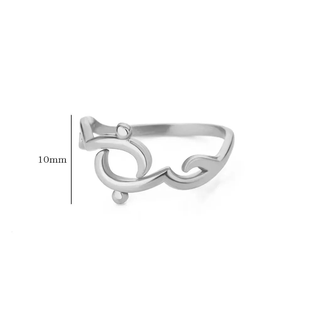 Arabic Islamic Muslim Allah Rings For Women Men Stainless Steel Gold Color Islam Religious Amulet Adjustable Ring Jewelry Gift
