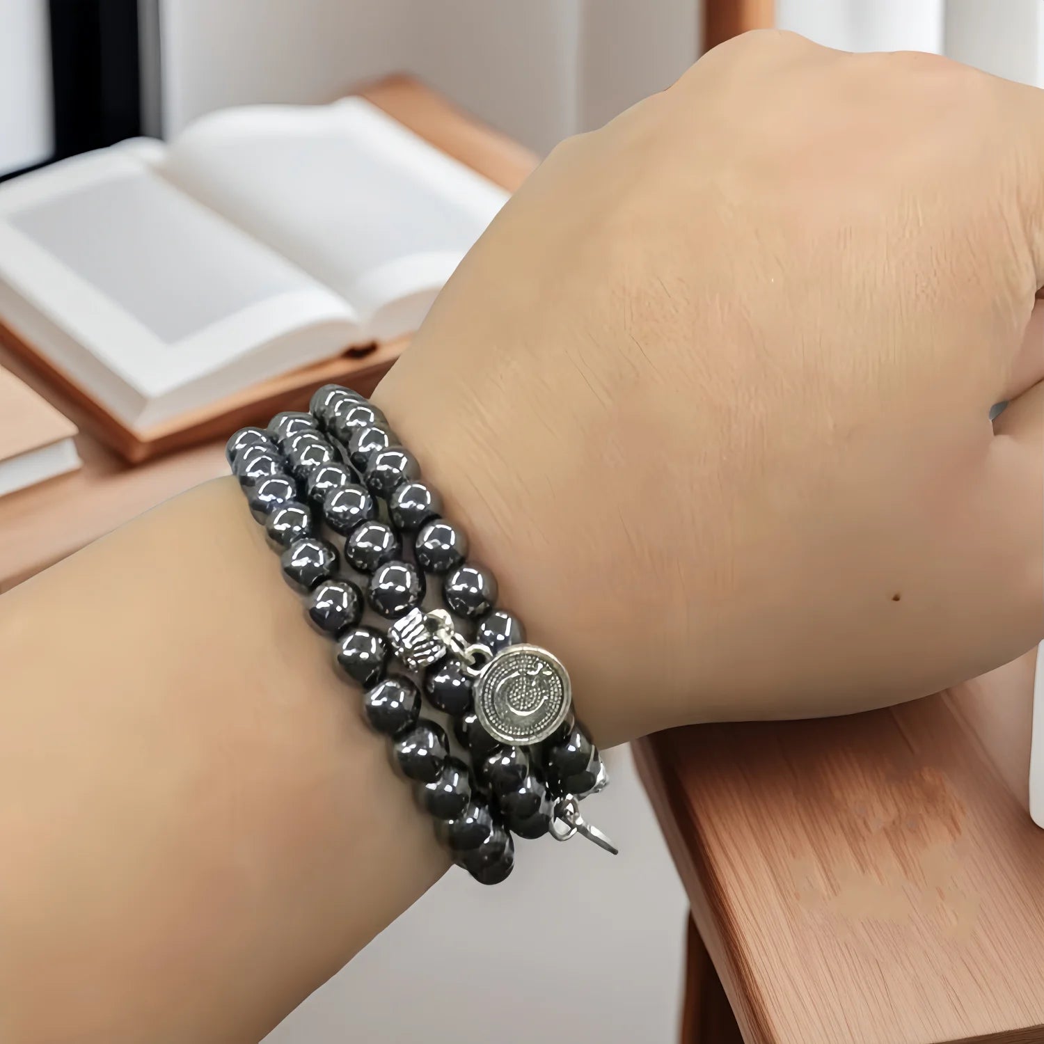 Prayer Beads Bracelet 33-Bead Tasbih Hematite Bracelets Islamic Jewelry Muslim Gifts Dhikr Beads Eid Gifts Ramadan