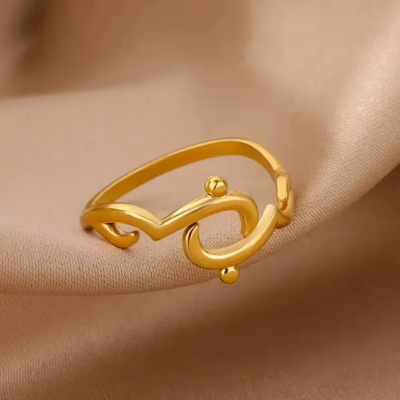 Arabic Islamic Muslim Allah Rings For Women Men Stainless Steel Gold Color Islam Religious Amulet Adjustable Ring Jewelry Gift