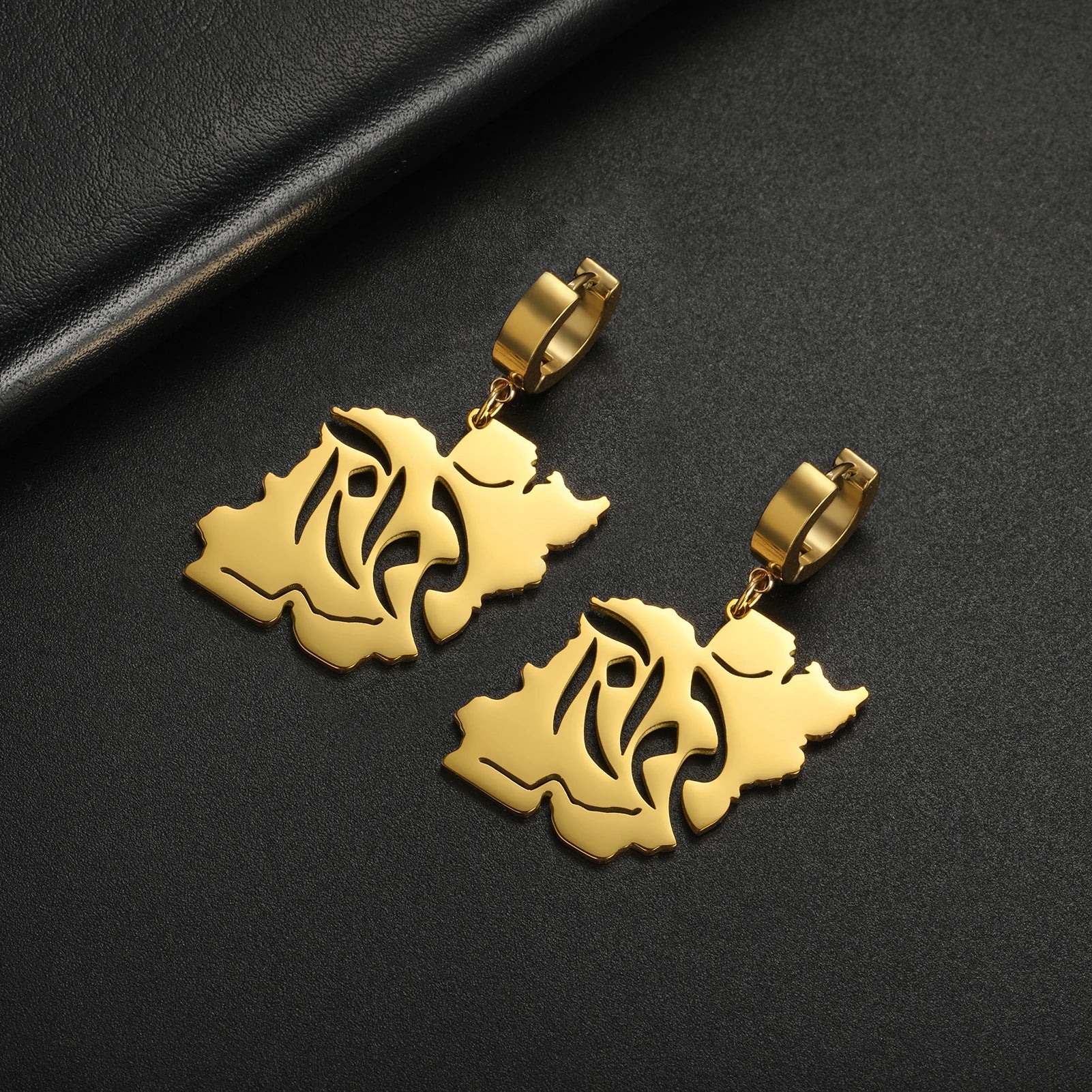 Iranian Persian Hafez Poem Earrings Farsi Calligraphy Iranian Persian Map Earrings Freedom Azadi Peace Dove Olive Branch Earring