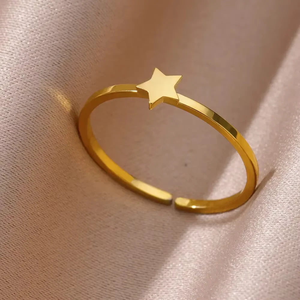 Arabic Islamic Muslim Allah Rings For Women Men Stainless Steel Gold Color Islam Religious Amulet Adjustable Ring Jewelry Gift