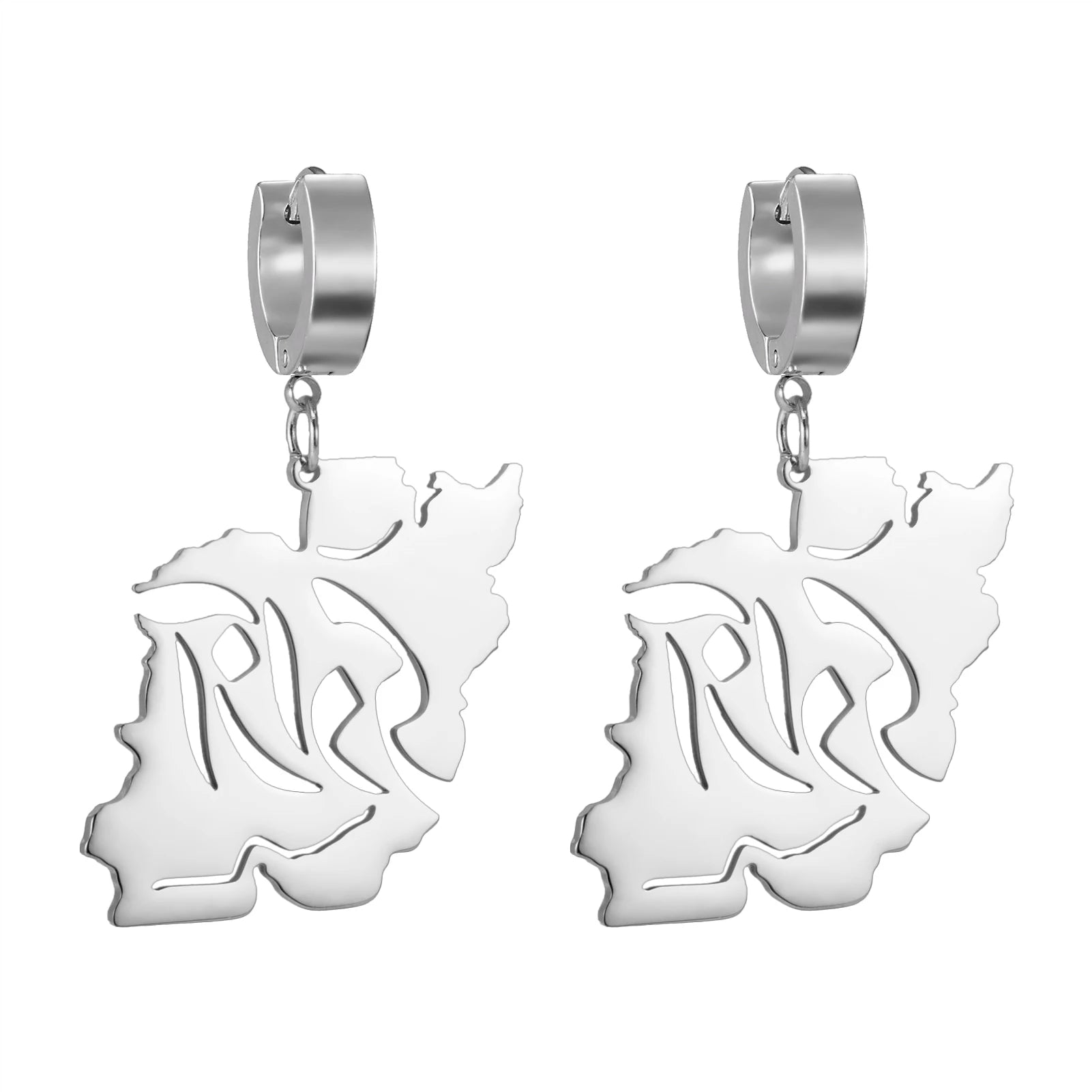 Iranian Persian Hafez Poem Earrings Farsi Calligraphy Iranian Persian Map Earrings Freedom Azadi Peace Dove Olive Branch Earring
