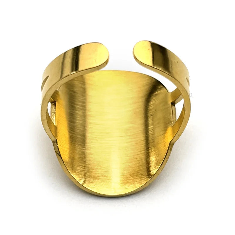 Islamic Muslim Quran Rings for Women Men Stainless Steel Gold Silver Color Arabic Luxury Ring Jewelry nouveautés bagues