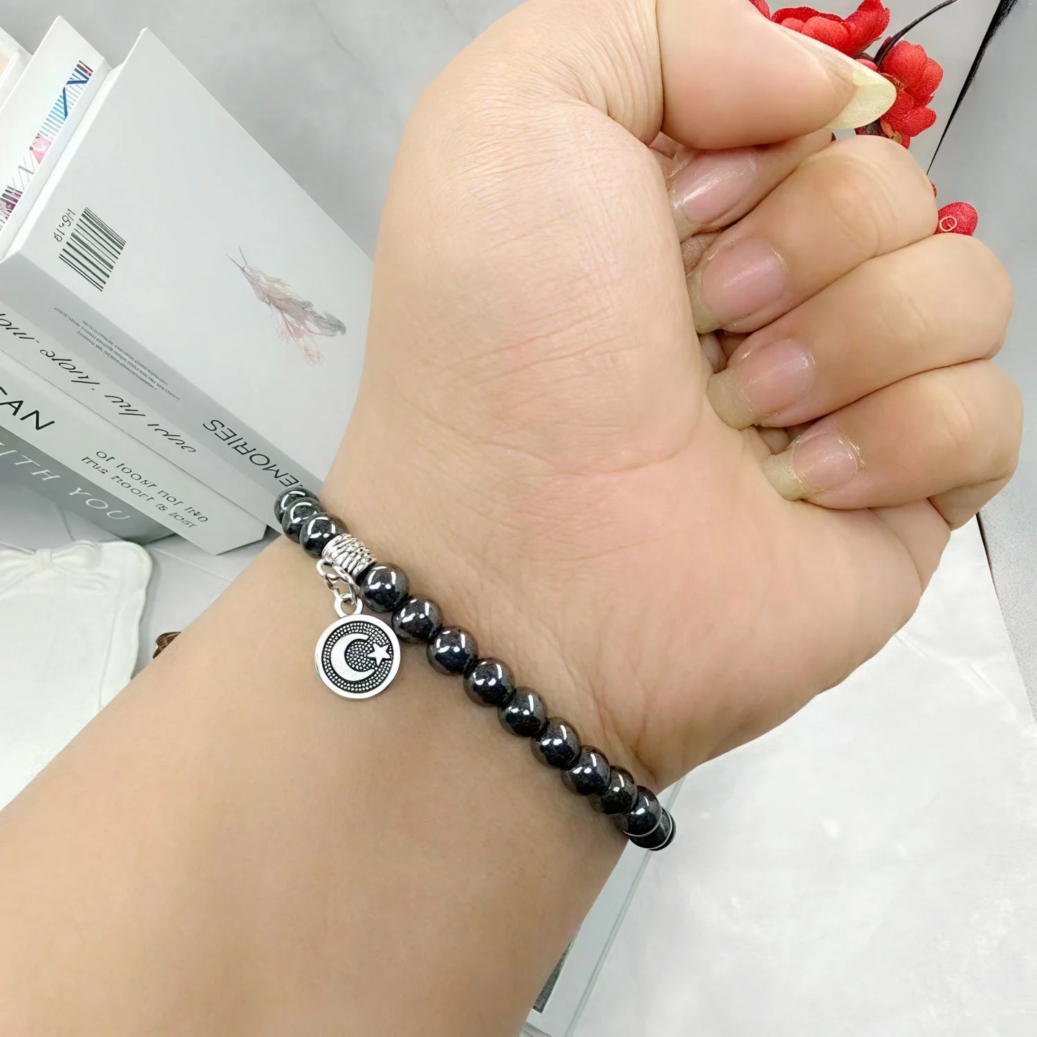 Prayer Beads Bracelet 33-Bead Tasbih Hematite Bracelets Islamic Jewelry Muslim Gifts Dhikr Beads Eid Gifts Ramadan