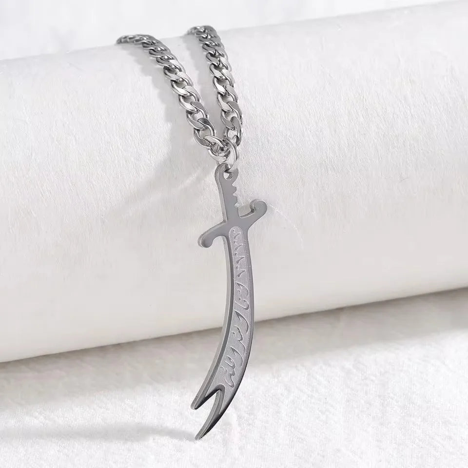 Hot Sale Muslim Jewelry Collection Allah Necklace Arabic Calligraphy Custom Arabic Islamic Necklaces For Women Ramadan Gift